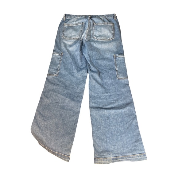Kut from the Kloth Jodi High Rise Wide Leg Cargo Jeans - Size 10 - Picture 2 of 7
